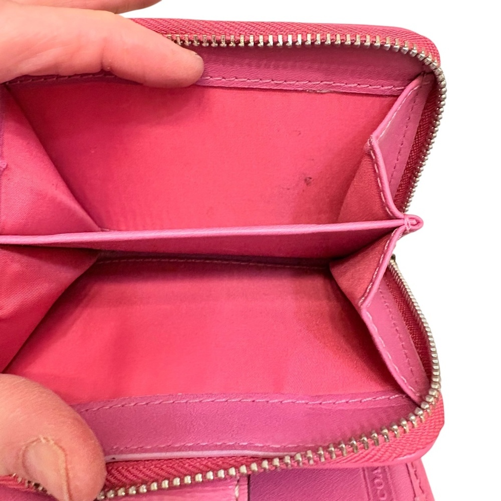 Coach y2k signature brown and pink wallet - Picture 7 of 9